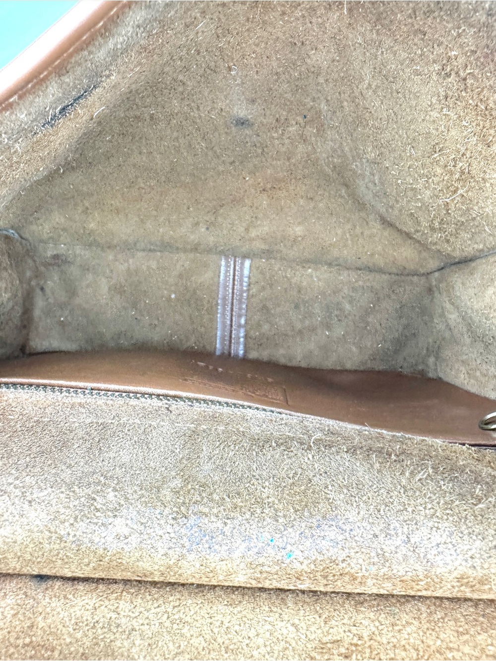 Vintage Coach Willis 9927 British Tan Leather Turnlock Top Handle Crossbody Bag - Picture 12 of 16